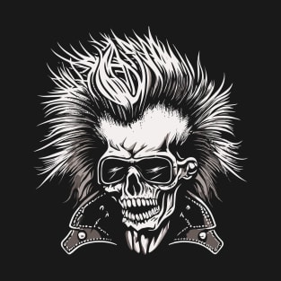Punk Rocker Skull T-Shirt