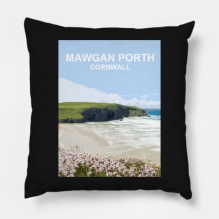 Mawgan Porth, Cornwall. Cornish gift. Kernow landscape Pillow