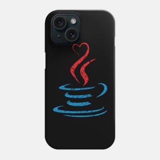 Love Coffe Java Programming Retro Funny Design Phone Case