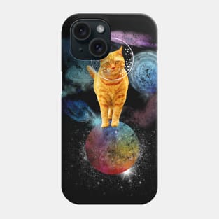 Space Ginger Cat Astronaut Phone Case