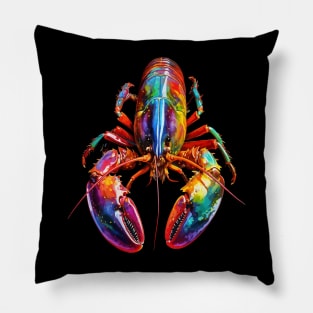 Lobster Rainbow Pillow