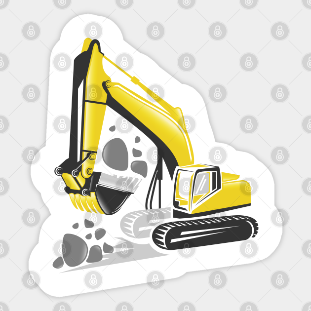 excavator - Excavator - Sticker