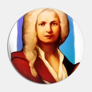 Italian Composer Antonio Vivaldi illustration Pin