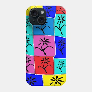 Flowers Rainbow Pop Art 23 By LowEndGraphics Phone Case