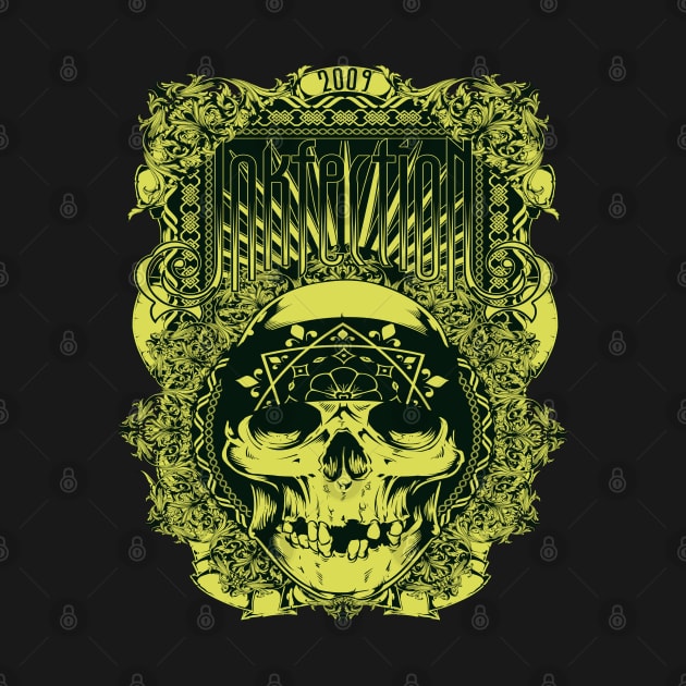 Inkfection Skull Bandana by JakeRhodes