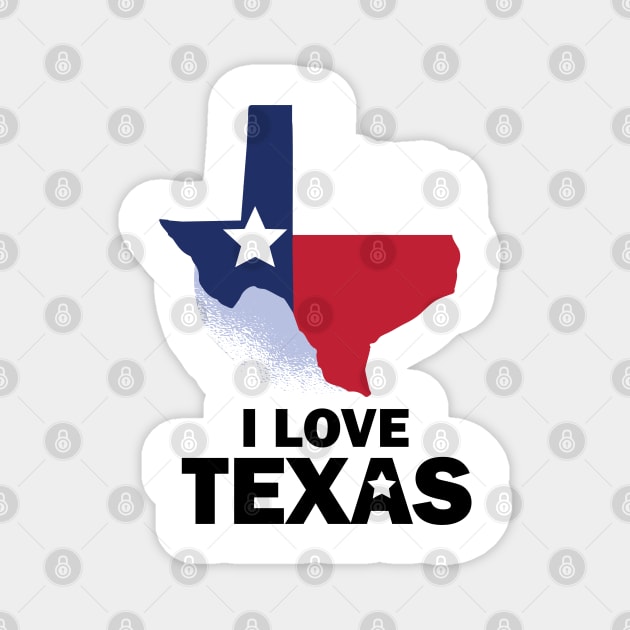 I Love Texas Magnet by Shalini Kaushal