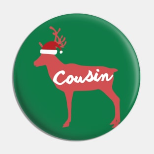 Cousin Reindeer Family Group Christmas Eve Matching Pin