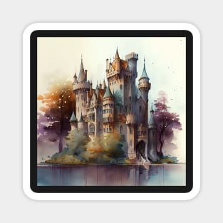 Castle Watercolor Ornament Magnet