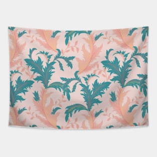 Pretty Elegant Acanthus Leaves Tapestry