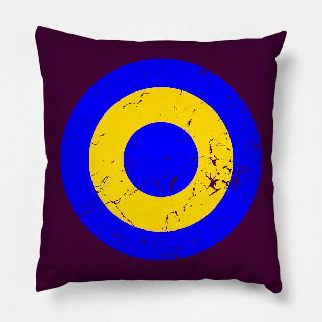 Clare Vintage Roundel Pillow by Irish Nostalgia