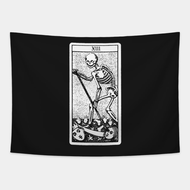 Death Tarot Card T Shirt Tapestry by LewisDesignCo