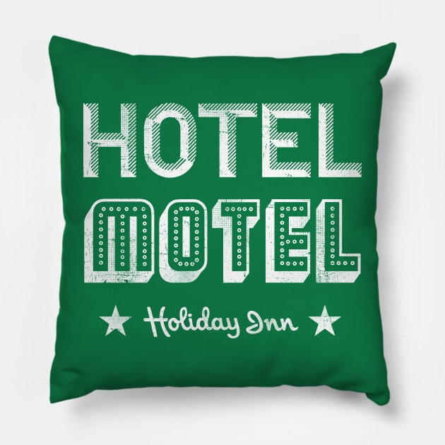 Hotel Motel - Rappers Delight Vintage Pillow by tosleep