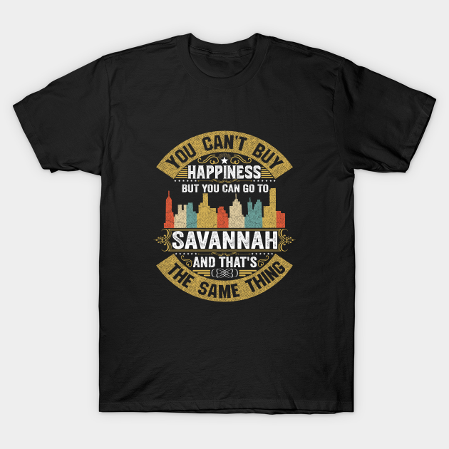 Savannah City Georgia State USA Flag Native American - Savannah City - T-Shirt