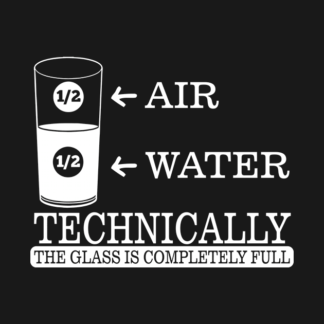 Technically the glass is completely full by simo684g