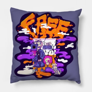 Dope tomato soup with free spirit illustration Pillow