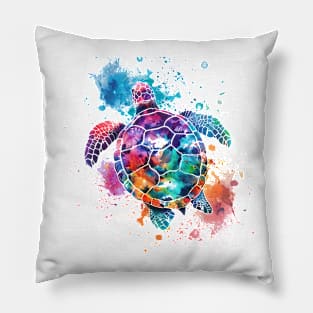 colorful turtle Pillow