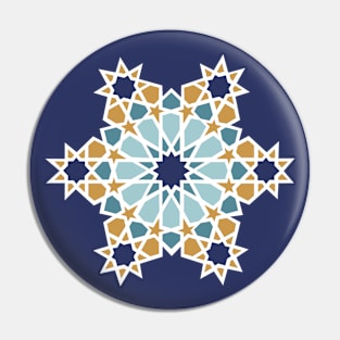 Stars over the Sea Arabic Tiles Pin