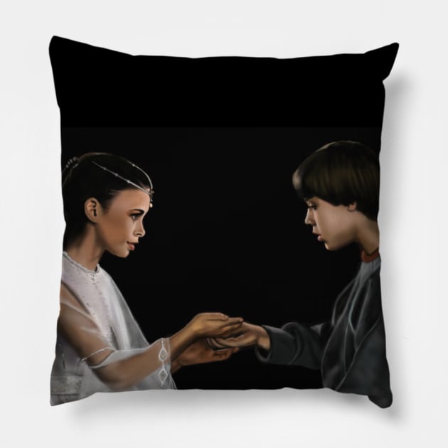 The neverending story Pillow by Saryetta