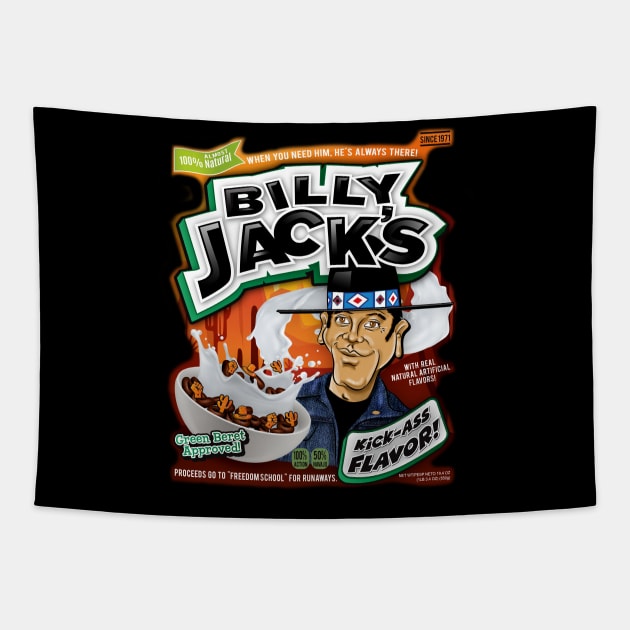 Billy Jack's Cereal Tapestry by Alema Art