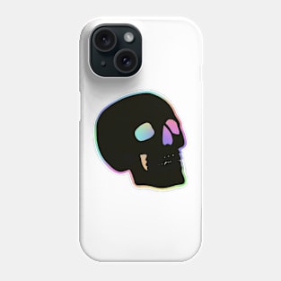 Pastel Holographic Skull Phone Case