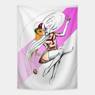 gatchaman with jun the swan Tapestry