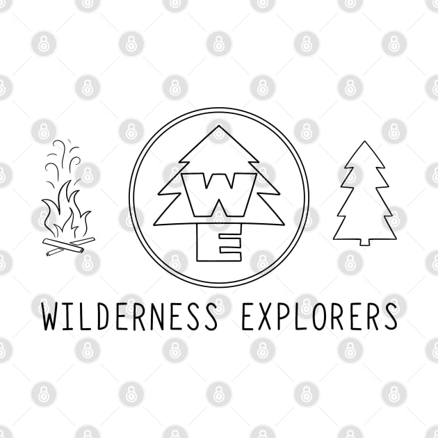 Wilderness Explorers Badge Minimalistic Art for Adventurers by ShutterStudios