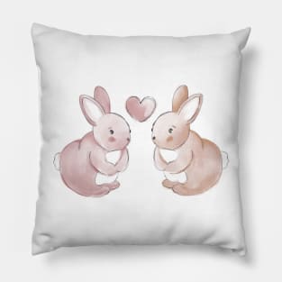 cute bunnies Pillow