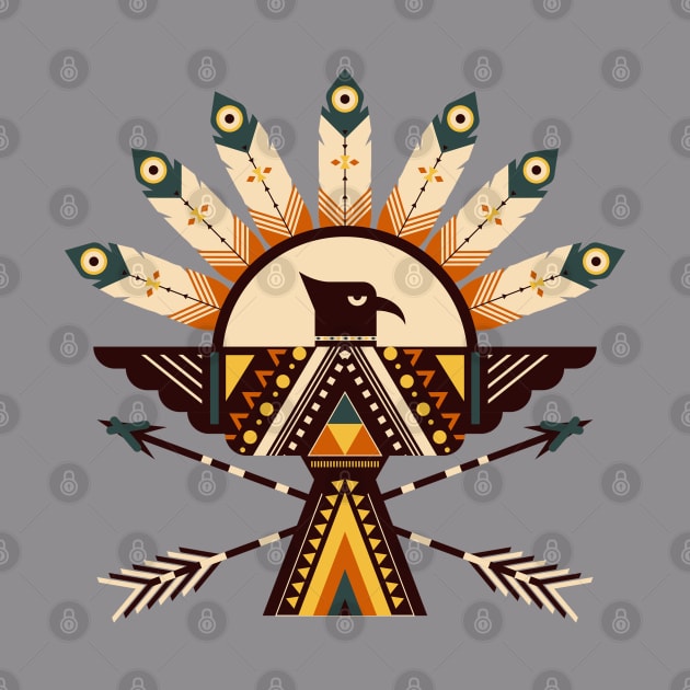 American Indian Eagle Design by PsychoDynamics