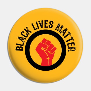 Black Lives Matter stop racism Pin