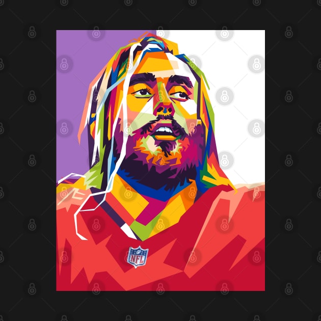 George Kittle by cool pop art house