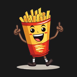 kawaii french fries T-Shirt cute potatofood T-Shirt