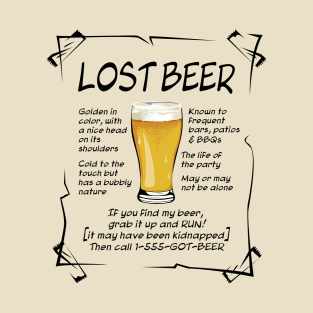 Lost Beer - on light T-Shirt