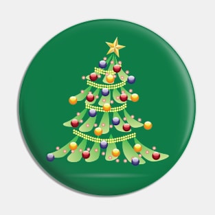 Christmas tree with ornaments Pin