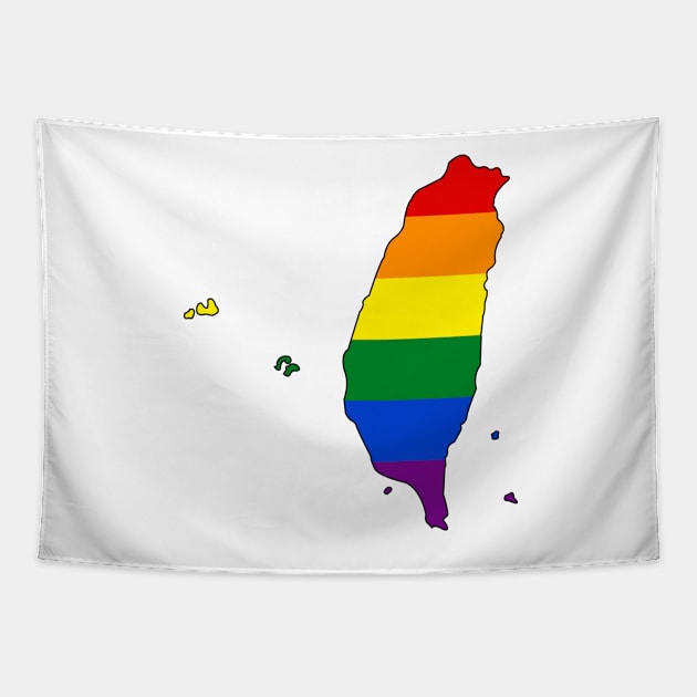 Taiwan Pride! Tapestry by somekindofguru