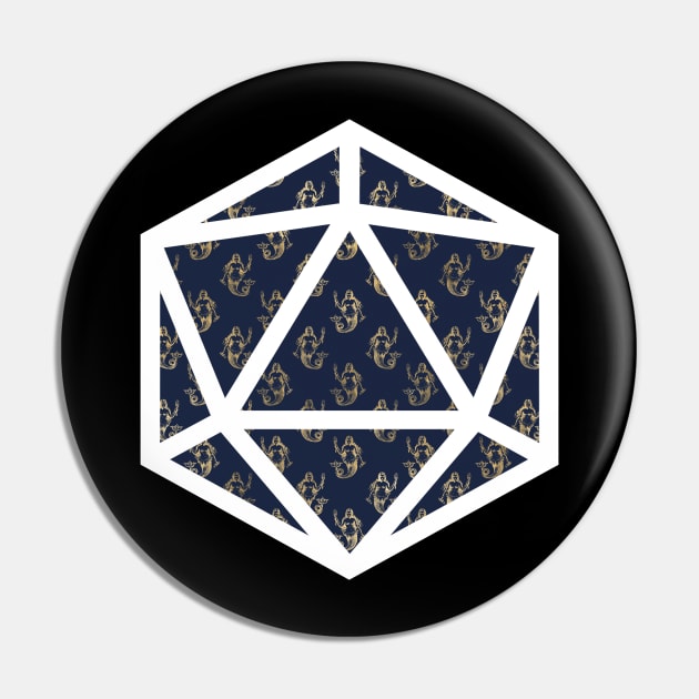 D20 Decal Badge - Love of the Sea Pin by aaallsmiles