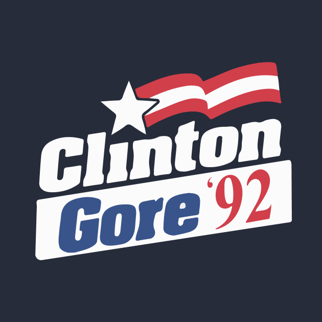 Clinton Gore 1992 Vintage Presidential Campaign Button by Yesteeyear