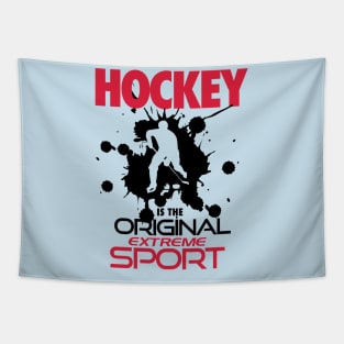 Ice hockey extreme sport Tapestry