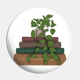 Plant on book stack Pin