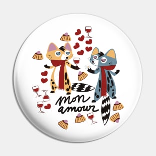 Genet-cats in love Valentines #1 Pin