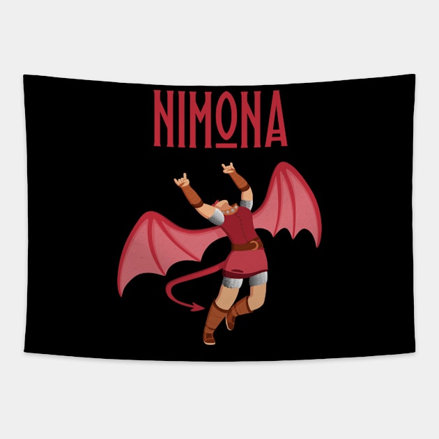 Led Nimona Tapestry by jasesa