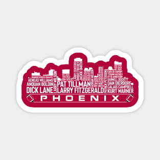 Arizona Football Team All Time Legends, Phoenix City Skyline Magnet