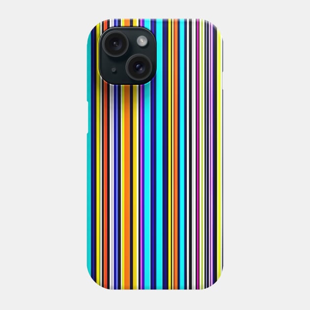 Colotful Stripes Pattern Phone Case by Uniman