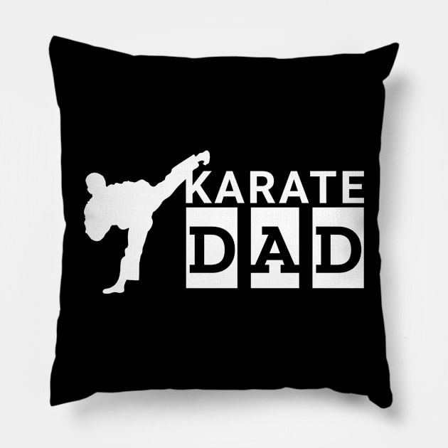 Karate dad Pillow by Pieartscreation