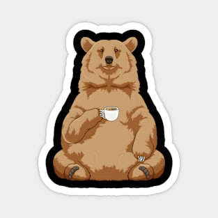 Bear Coffee Cup Magnet