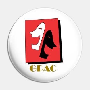 GPAC Logo Gold Text - Transparent Pin