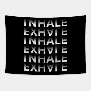 Inhale Exhale Inspirational Tapestry