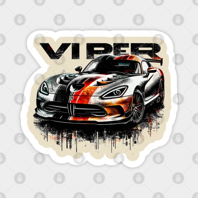 Dodge viper Magnet by Vehicles-Art