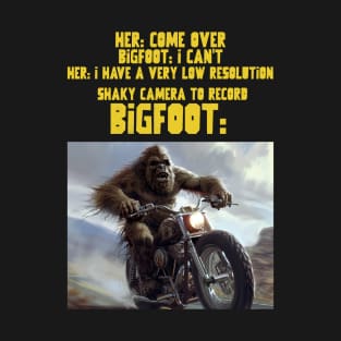 Bigfoot motorbike meme T-Shirt