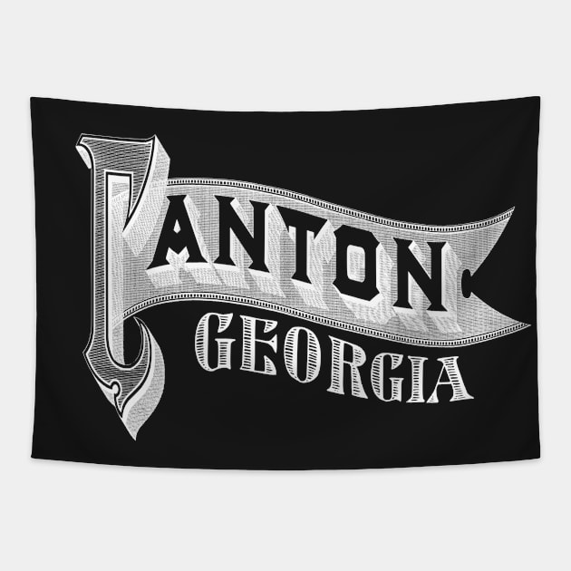 Vintage Canton, GA Tapestry by DonDota