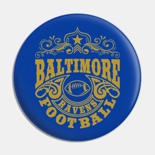 Vintage Retro Baltimore Ravens Football Pin